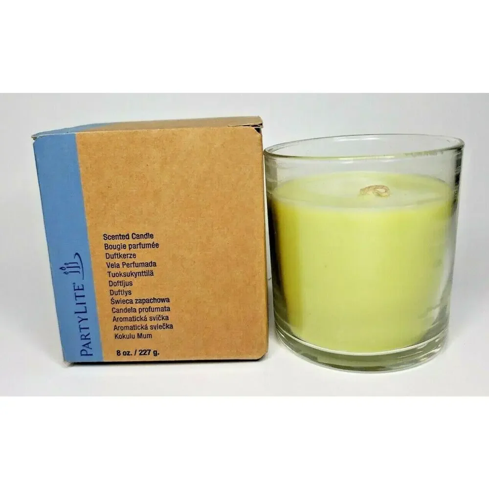 PartyLite Essential Jar‎ Candle New Box White Tea & Fir P3I/G43A453